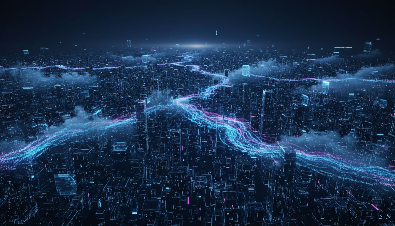 대규모 개인정보 유출을 상징하는 사이버 공격 이미지