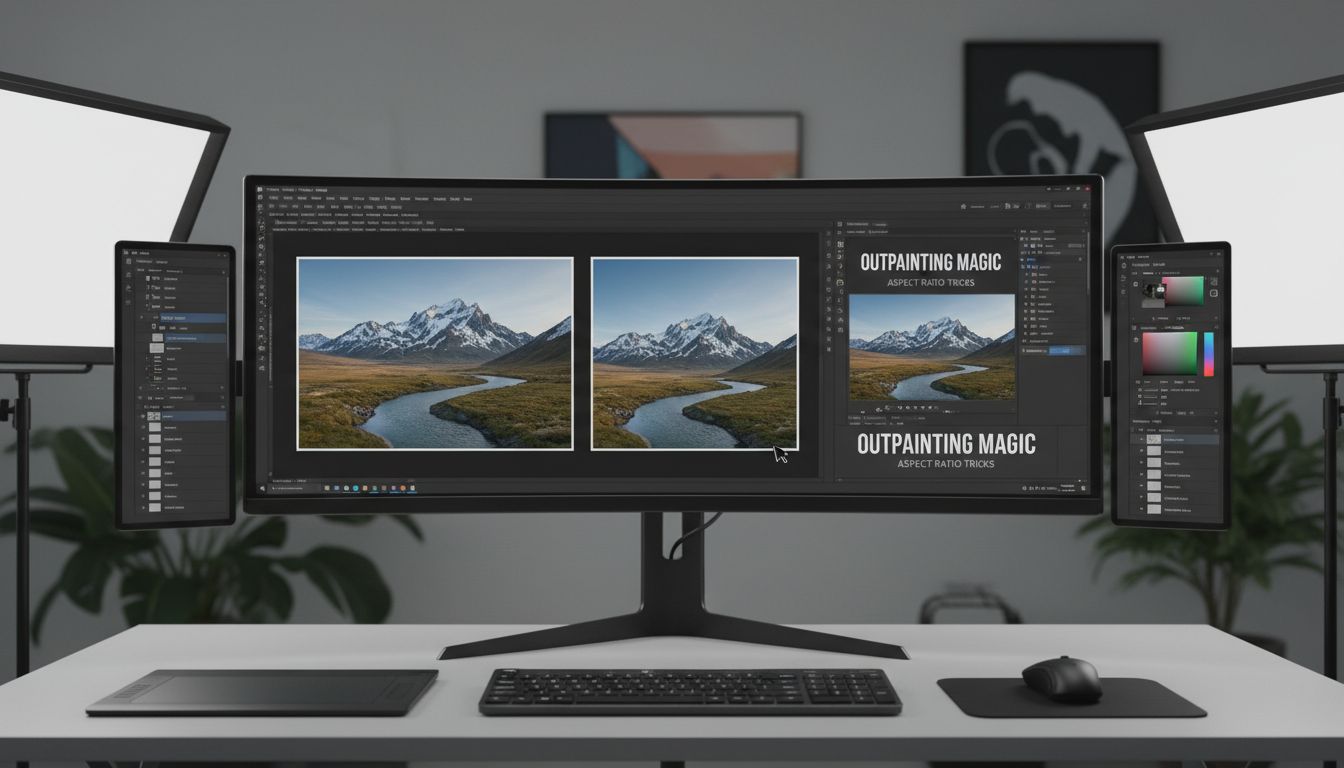 다양한 비율과 포맷으로 자동 변환되는 이미지 편집 화면