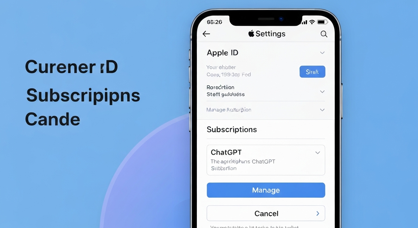 아이폰 설정 앱에서 구독 취소 과정을 보여주는 스마트폰 화면
