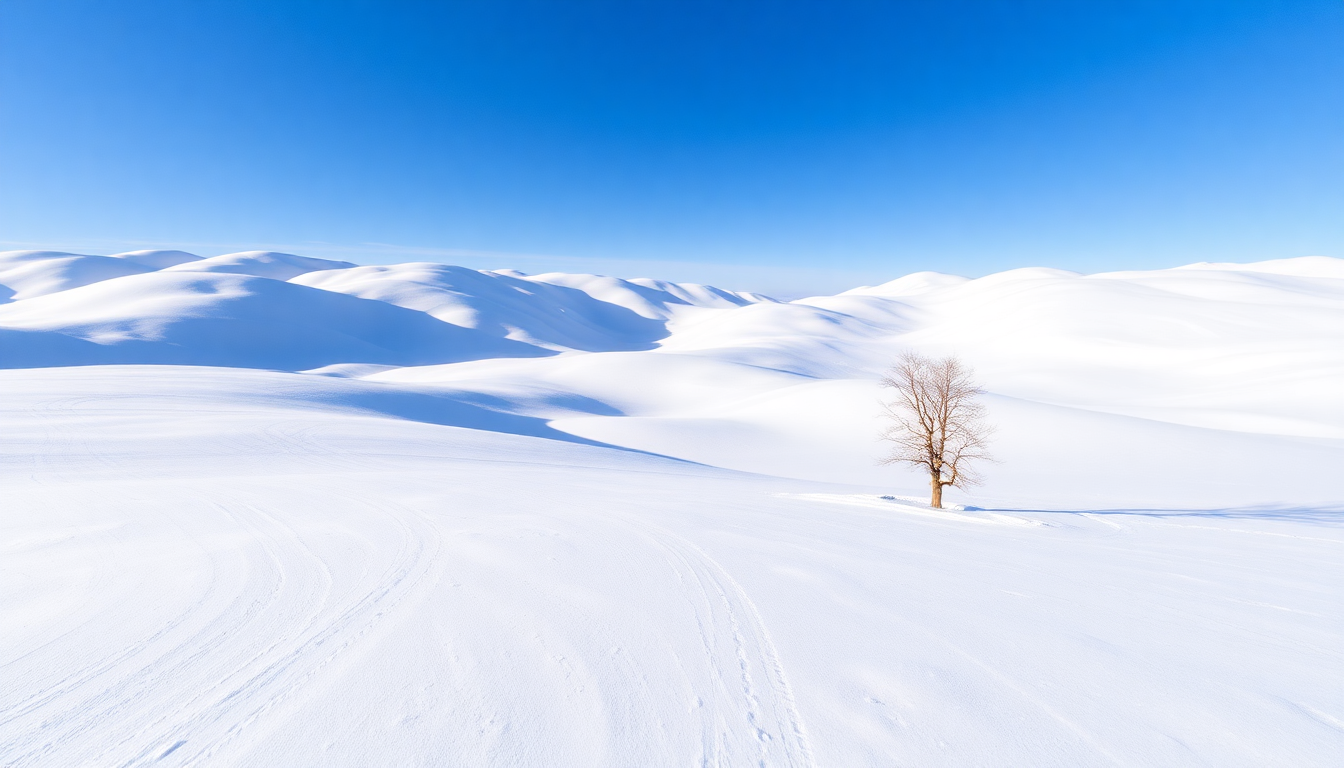 겨울왕국처럼 눈으로 뒤덮인 삿포로 비에이 언덕의 환상적인 설경